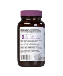 Bluebonnet Nutrition Albion Buffered Chelated Magnesium 200 mg, Magnesium Oxide, Stress Relief, Vegan, Non GMO, Gluten Free, Soy Free, Milk Free, Kosher, 120 Vegetable Capsules, 2 Month Supply - 120 Count (Pack of 1) 12 61vadhp7alL