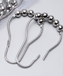 Shower Curtain Hooks 12 Piece Rings Stainless Steel Rustproof Friction Free Gliding 1 Sets of 12 Hooks , Value Pack 44 61vbiRdwEfL