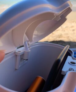 SAFEGO Portable Indoor/Outdoor Lock Box Safe with Key and Combination Access (White) White 56 61vct7e8W4L