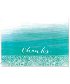 Ombre Watercolor Thank You Note Cards / 36 Greeting Card Set With Envelopes / 6 Colorful Thank You Designs Ombre Watercolor 28 61vcu zcMwL