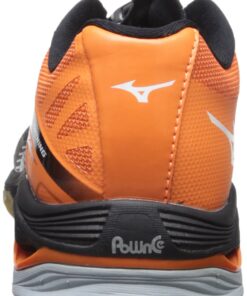 Mizuno Women's Wave Lightning Z2 Volleyball Shoe 12 Women/9.5 Men Black/Orange 10 61veFNueUdL