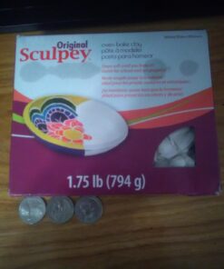 Original Sculpey White, Non Toxic, Polymer clay, Oven Bake Clay, 1.75 pounds Single 61 61vhjcMkbbL