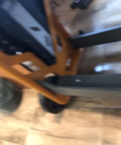 Bora Portamate - PM-8000 Miter Saw Stand Work Station | Mobile Rolling Table Top Workbench | Orange & Grey with Folding Wing Extensions Orange/Black 64 61viO8VvAKL