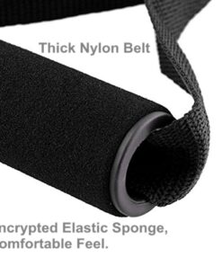 KKTOCHVC Premium Exercise Pull Handles, Resistance Bands Handle, Fitness Handle, Workout Handles Dense Foam Wrap Handle Replacement Fitness Equipment for Pilates, Yoga, Strength Training Black-1 Pair 14 61vkCOWgdFL