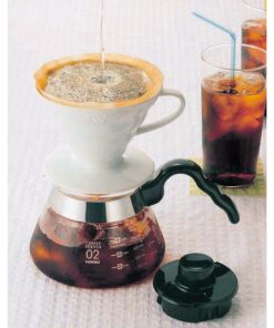 Hario V60 Ceramic Coffee Dripper Pour Over Cone Coffee Maker Size 02, White 28 61vmG8oVTML