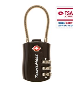 4 Pack TSA Approved Travel Combination Cable Luggage Locks for Suitcases & Backpacks - Black 4 Pack 11 61vmH9PEWZL