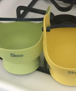 Egg Poacher - Skoo Silicone Egg Poaching Cups + Lids + Ebook - Egg Cooker Set - Perfect Poached Egg Maker - For Stove Top, Microwave and Instant Pot (Green, Red, Yellow, Turquoise, Dark Blue) Green, Red, Yellow, Turquoise, Dark Blue 33 61vmsXhEZcL