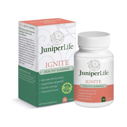 JuniperLIfe Ignite w/ Irvingia Gabonensis, Cissus Quadrangularis, Bitter Orange, Black Pepper Extracts | Supports Healthy Food & Fitness Choices | Keto, Paleo, & Low Carb Diet Support