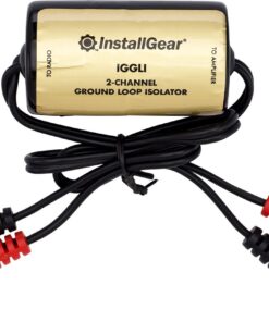 InstallGear Ground Loop Noise Isolator, Amplifier Noise Filter for Car Audio & Home Stereo, Feedback Loop Isolator, Car Stereo Noise Suppressor Reducer Alternator, Ground Loop Isolator 1 Pack