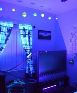 OPPSK Black Lights, 54W 18LEDs Powerful Black Light Bar Glow in The Dark Party Supplies for Blacklights Party Body Paint Birthday Halloween Christmas Stage Lighting 36 61vqGqnXrxL