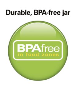 Hamilton Beach Portable Blender for Shakes and Smoothies with 14 Oz BPA Free Travel Cup and Lid, Durable Stainless Steel Blades for Powerful Blending Performance, White ( 51101V) 14 oz. 1 Jar 23 61vrITyRnqL 1