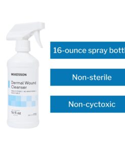 McKesson Dermal Wound Cleanser, Non-Cytotoxic, Rinse-Free, Non-Sterile,16 oz, 1 Count 16 Fl Oz (Pack of 1) 11 61vs5PVQaL