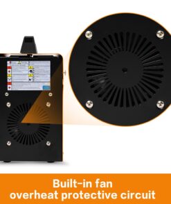 Goplus 110V MIG 130 Welder Flux Core Welding Machine, No Gas Welding Machine with Electrode Holder Face Shield (Orange) 43 61vsKy1kcpL