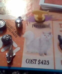 Late for the Sky CAT-opoly Board Game White, Large 53 61vsSeWa11L 1