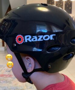Razor V-17 Child Multi-Sport Helmet Gloss Black 11 61vsYONJXLL