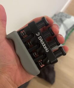 D'Addario Accessories Hand Exerciser–Improve Dexterity and Strength in Fingers, Hands, Forearms- Adjust Tension Per Finger– Simulated Strings Help Develop Calluses- Comfortable Conditioning Varigrip Only(Original) 44 61vsxf4BFfL