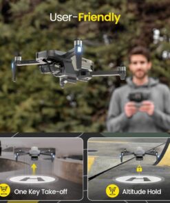 Holy Stone HS720R 3 Axis Gimbal GPS Drones with Camera for Adults 4K EIS; FPV RC Drone, Foldable Quadcopter with 10000 Feet Video Transmission Control Range, Brushless Motor, Follow Me, Auto Return 28 61vwRUua7DL