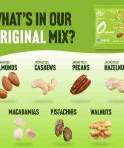 Daily Gourmet Nuts - Unsalted Mixed Nuts Snack Packs/Individually Wrapped Snacks/Nut Snacks/No Peanuts/Healthy Trail Mix Individual Packs/Deluxe Assorted Snacks (A. Original, 24 Packs) A. Original 1 Ounce (Pack of 24) 18 61vwpkkZ YL