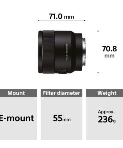 Sony SEL50M28 FE 50mm F2.8 Full Frame E-mount Lens (Black) 40 61vy6bZZD9L
