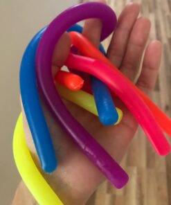 BUNMO Super Sensory Stretchy Strings 6pk | Calming & Textured Monkey Stretch Noodles | Sensory Toys for Autistic Children | Stress Relief & Anxiety Toys for Kids | Hours of Fun for Kids (Smooth) 6pk Smooth 36 61vymiHtoyL