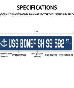 Alternative view of Guitar Player Street Sign Band Case Pick Rock Roll | Indoor/Outdoor |  18" Wide Plastic Sign 4" X 18"