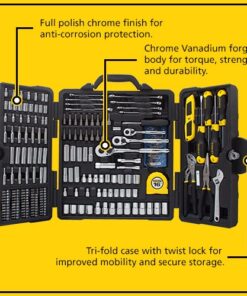 STANLEY Mechanics Tools Kit , Mixed Set, 210-Piece (STMT73795) Tool set 17 61vzj8L3vQL