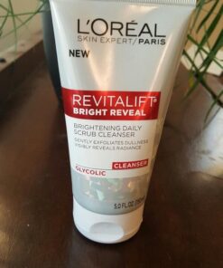 L'Oreal Paris Skincare Revitalift Bright Reveal Facial Cleanser with Glycolic Acid, Anti-Aging Daily Face Cleanser to Exfoliate Dullness and Brighten Skin, 5 Fl Oz (Pack of 1) 5 Fl Oz (Pack of 1) 30 61w0cYUs8lL