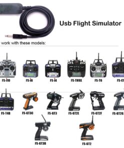 Readytosky Flysky SM100 USB Flight Simulator Adapter Cable for Flysky FS-i6 FS-i10 FS-TH9X FS-T6 FS-T4B FS-GT3C FS-GT2B Remote Controller 11 61w3KAWPbFL