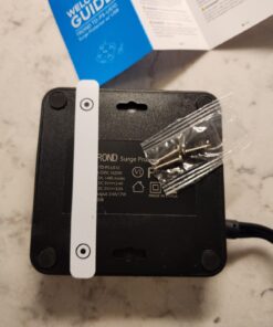 TROND Power Strip Surge Protector - Flat Plug Extension Cord, 8 Widely-Spaced Outlets, 4 USB Charger(1 USB C Port), 5FT Ultra Thin Cord, 1440J, Flat Wall Plug, Desk Charging Station for Travel, Black 5 FT-1 USB C 70 61w4ZORY5LL