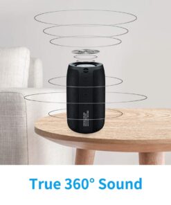 MusiBaby M68 Wireless Bluetooth Speaker, Portable, Waterproof, 1500 Minute Playtime, Dual Pairing, 360 Stereo Sound, Amazing Bass, Black 27 61w5FC6uPLL