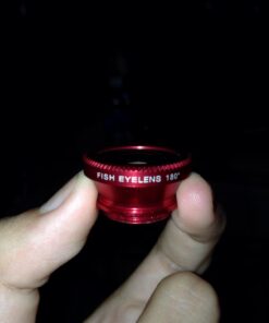 KINGMAS 3 in 1 Universal Fish Eye & Macro Clip Camera Lens Kit for iPad iPhone 7 6 5 Samsung BlackBerry HTC and Most Smartphones (Red) 34 61w75MpiwTL 1