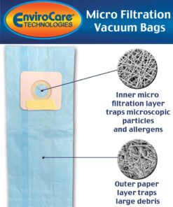 Envirocare Replacement Micro Filtration Vacuum Cleaner Bags made to fit Riccar 2000, 4000 and Vibrance Series. Simplicity 5000, 6000 and Symmetry Type A 12 pack Pack of 12 9 61w8TKsG8WL