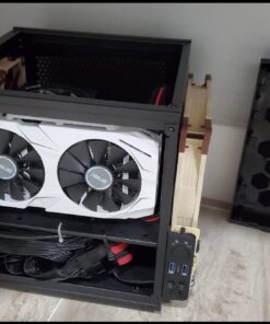 Thermaltake Core V1 SPCC Mini ITX Cube Gaming Computer Case Chassis, Interchangeable Side Panels, Black Edition, CA-1B8-00S1WN-00 114 61w8ZLkzGAL