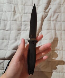 Kershaw Secret Agent (4007); Concealable Boot Knife with Strong Single Edge 4.4 Inch 8Cr13MoV Steel Blade; Arrives with Dual Carry Molded Sheath and Stealthy Non-Reflective Black Oxide Finish, 3 OZ 35 61wAQNc8jL