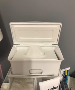 Ubbi Baby Wipes Dispenser, Baby Wipes Case, Baby Wipes Holder With Weighted Plate, Keeps Wipes Fresh And Non-Slip Rubber Feet, Gray Gray Wipes Dispenser 37 61wCP4hAXGL