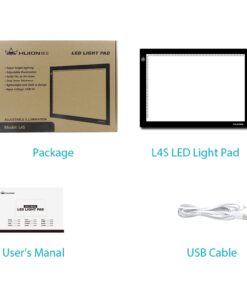 HUION L4S LED Light Box A4 Ultra-Thin USB Powered Adjustable Light Pad for Tracing 30 61wEG6FRo5L