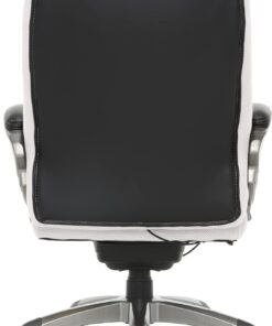 Serta Executive Office Smart Layers Technology Leather and Mesh Ergonomic Computer Chair with Contoured Lumbar and ComfortCoils, Black & White 39 61wEwVIMLYL