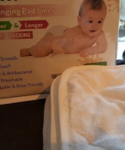 iLuvBamboo Waterproof Changing Pad Liners (Mom’s Choice Gold Award Winner) 3 Pack Thicker, Longer & Wider Changing Table Cover -Portable,Reusable & Washable Diaper Change Mat for Baby Gifts & Showers 14x27 Inch (Pack of 3) 28 61wFLk1pXqL 2