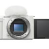 Sony Alpha ZV-E10 - APS-C Interchangeable Lens Mirrorless Vlog Camera - White Camera Only Base
