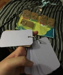 Koogel 300 Pieces 2.2 x 3.5 Inches Multicolor Kraft Paper Binder Ring Easy Flip Flash Card/Study Cards/Memo Scratch Pads/Bookmark/DIY Greeting/Index Card Stock/Note Card(50 Sheets per Set) 300 --multicolored 72 61wJ90e X0L