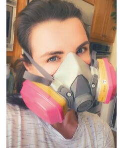 3M Half Facepiece Reusable Respirator 6200, NIOSH, Four-Point Harness, Comfortable Fit, Dual Airline Supplied Air Compatible, Bayonet Connections, Painting, Sanding, Cleaning, Medium 25 61wKLqQCPhL