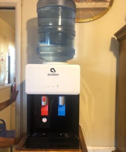 Avalon Premium Hot/Cold Top Loading Countertop Water Cooler Dispenser With Child Safety Lock. UL Listed- White countertop white 46 61wL8PdbFkL