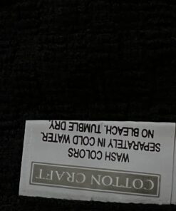 Cotton Craft - 8 Pack - Euro Cafe Waffle Weave Terry Kitchen Towels - 16x28 Inches -Black - 420 GSM quality -Ringspun 2 Ply Cotton - Highly Absorbent Low Lint - Multi Purpose Black 32 61wV61uwGHL