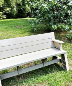 Premiere Products 5RCATA Tan Convert A Bench, Approximate Size: Table 27" H x 14" D 31" H x 58" L Seat 17" H x 14" D Weighs 38 lbs 32 61wYXpHSlVL