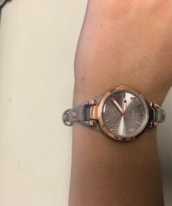 Accutime XOXO Women's Analog Watch with Rose Gold-Tone Case, Gray Sunray Dial, Narrow Gray Leather Strap - Official XOXO Woman's Rose-Gold Watch - Model: XO3400 47 61wYagXUG1L