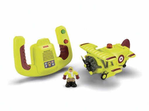 Fisher-Price Transportation System Remote Control Bi-Plane with Loopy Loco & Darren