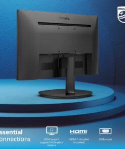 PHILIPS 22 inch Class Thin Full HD (1920 x 1080) 75Hz Monitor, VESA, HDMI & VGA Port, 4 Year Advance Replacement Warranty, 221V8LN 22" Class Full HD | 75Hz 20 61wZYOG MUL