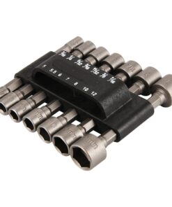 ZRAMO HM001-40CR 14PC Lot of 1/4" 3/16 9/32 inch Hex Power Nut Driver Drill Bit Set Socket Bit Adapter Metric Socket Strong Sleeve for Wrench Screw H(14PC)