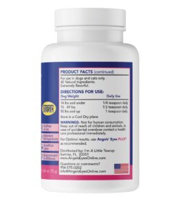 ANGELS' EYES PLUS Tear Stain Prevention Beef Powder for Dogs | All Breeds | No Wheat No Corn | Daily Support for Eye Health | Proprietary Formula |Limited Ingredients | Net Content 75g 14 61wavcLHsQL