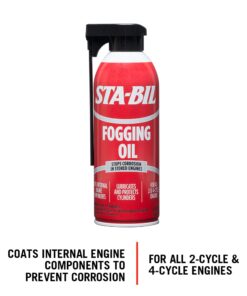 Alternative view of STA-BIL (22001) Fogging Oil - Stops Corrosion In Stored Engines - Lubricates And Protects Cylinders - Coats Internal Engine Components - For All 2 and 4 Cycle Engines, 12 oz. 12 av. oz.